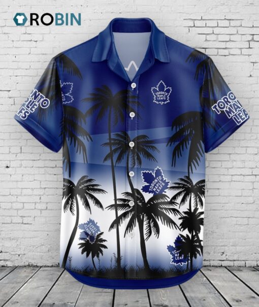 Toronto Maple Leafs Hawaiian Shirt Coconut Tree
