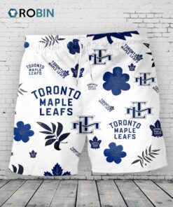 Toronto Maple Leafs Hawaiian Shorts Tropical Beach Toronto Maple Leafs Hawaiian Shorts Tropical Beach