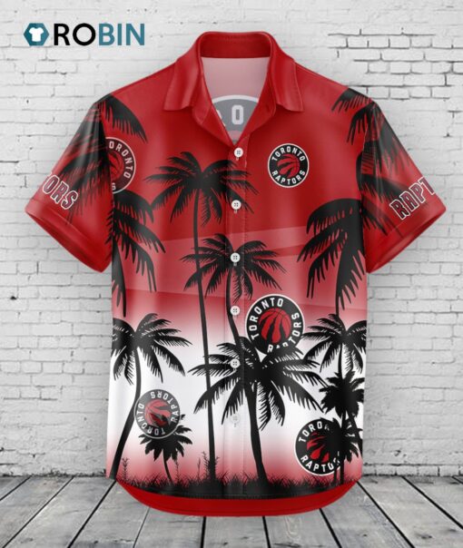 Toronto Raptors Hawaiian Shirt Coconut Tree