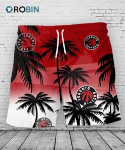 Toronto Raptors Hawaiian Shorts Coconut Tree