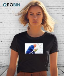Trump Air Force One Stumble Photo Shirt