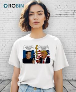 Trump Vs Elon Musk Political Debate 2025 Cartoon Shirt