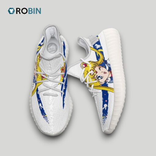 Usagi Tsukino Shoes Custom Sailor Moon Anime YZ Boost Sneakers