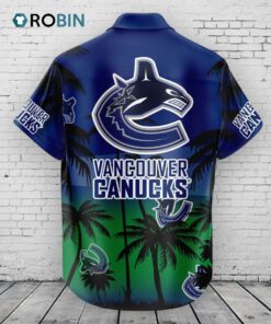 Vancouver Canucks Hawaiian Shirt Coconut Tree Vancouver Canucks Hawaiian Shirt Coconut Tree