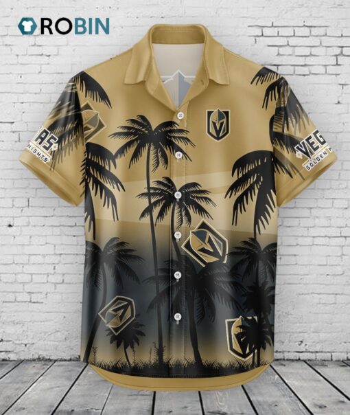 Vegas Golden Knights Hawaiian Shirt Coconut Tree