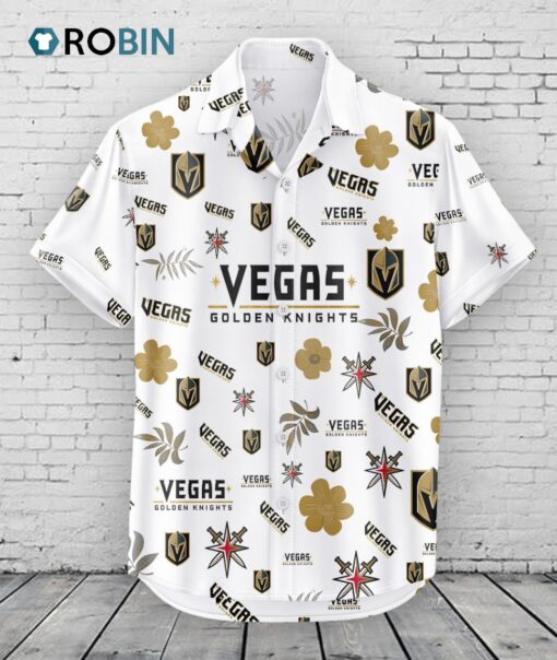 Vegas Golden Knights Hawaiian Shirt Tropical Beach