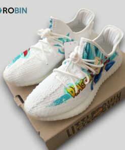 Vegeta Shoes Custom Super Saiyan Blue Dragon Ball Anime YZ Boost Sneakers