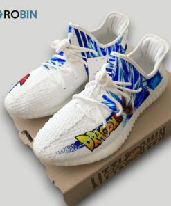 Vegeta Super Saiyan Blue Shoes Custom Dragon Ball Z Anime YZ Boost Sneakers