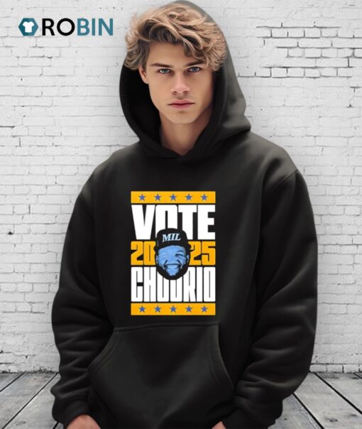 Vote Jackson Chourio Big Head Milwaukee Brewers 2025 Shirt