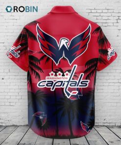 Washington Capitals Hawaiian Shirt Coconut Tree Washington Capitals Hawaiian Shirt Coconut Tree