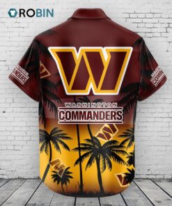 Washington Commanders Hawaiian Shirt Coconut Tree Washington Commanders Hawaiian Shirt Coconut Tree