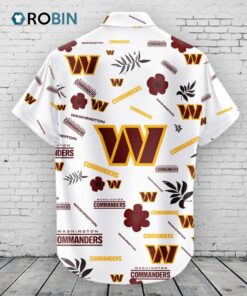 Washington Commanders Hawaiian Shirt Tropical Beach Washington Commanders Hawaiian Shirt Tropical Beach