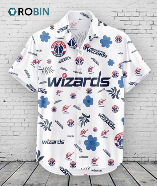 Washington Wizards Hawaiian Shirt Tropical Beach