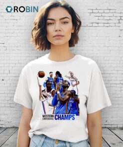 Western Conference Champs 2025 Okc Thunnder Graphic Shirt Western Conference Champs 2025 Okc Thunnder Graphic Shirt