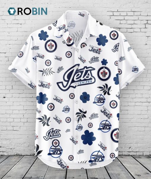 Winnipeg Jets Hawaiian Shirt Tropical Beach