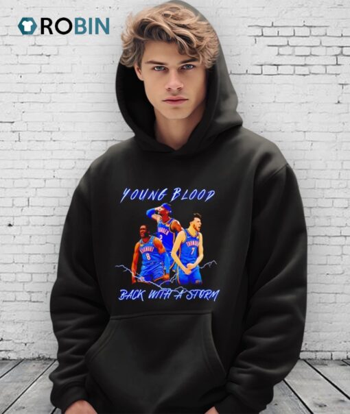 Young Blood Back With A Storm Okc Thunder Nba Finals 2025 Shirt