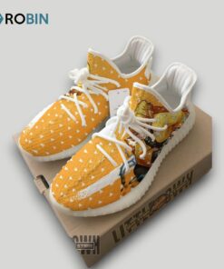 Zenitsu Agatsuma Shoes Custom KNY Anime YZ Boost Sneakers