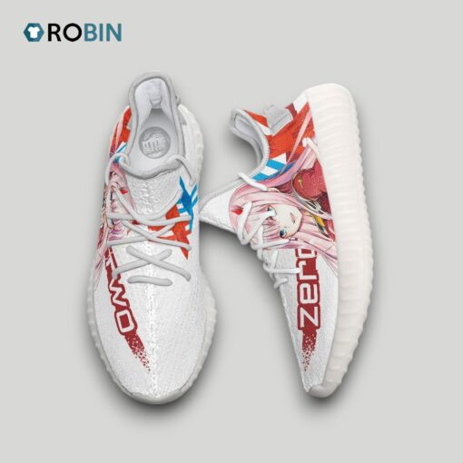 Zero Two Shoes Custom Darling In The Franxx Anime YZ Boost Sneakers
