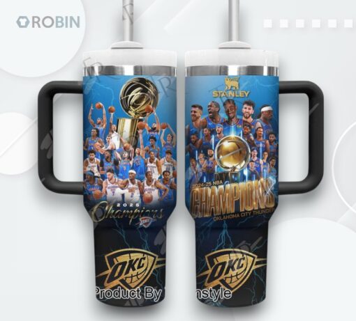 2024 25 NBA Champions OKC Special Edition 40oz Tumbler