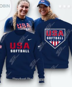 2025 Champions USA Softball Team 3D Printed Shirt (Hoodie, Shirt, Sweatshirt)   Navy