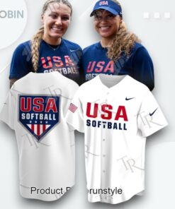 2025 Champions USA Softball Team Limited Edition Baseball Jersey   White