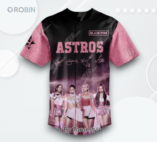 2025 Houston Astros X Blackpink World Tour Limited Edition Baseball Jersey