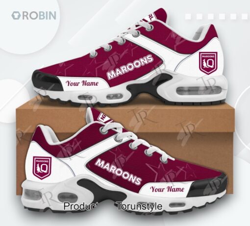 2025 Queensland Maroons Custom Name Special Edition Sneaker Air Cushion