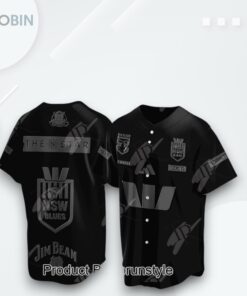 2025 The Star X New South Wales Blues Black Shirt Limited Edition Baseball Jersey