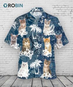 3D All Over Print Kitten Hawaiian Shirt For Summer Day, Cool Aloha Beach Shirt, Cat Hawaiian Shirt