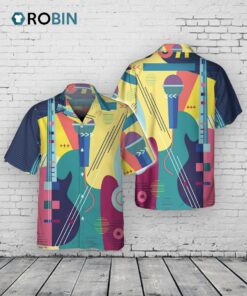 3D Full Printed Guitar Hawaii Aloha Beach Shirts For Men And Women, Guitar Hawaiian Shirts