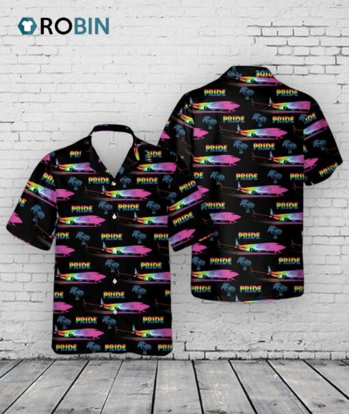 Alaska Fly With Lgbt Pride Hawaiian Shirt