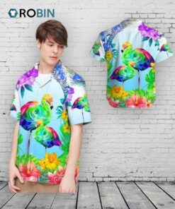 Aloha Lgbt Flamingo Tropical Hawaiian Shirt, Hawaiian Shirt For Gaymer, Gift For Gay Friend Aloha Lgbt Flamingo Tropical Hawaiian Shirt, Hawaiian Shirt For Gaymer, Gift For Gay Friend