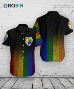 Amazing LGBT Hawaiian Shirt, Love Is Love Rainbow 3D T Shirt, Gift For Pride Month Amazing LGBT Hawaiian Shirt, Love Is Love Rainbow 3D T Shirt, Gift For Pride Month