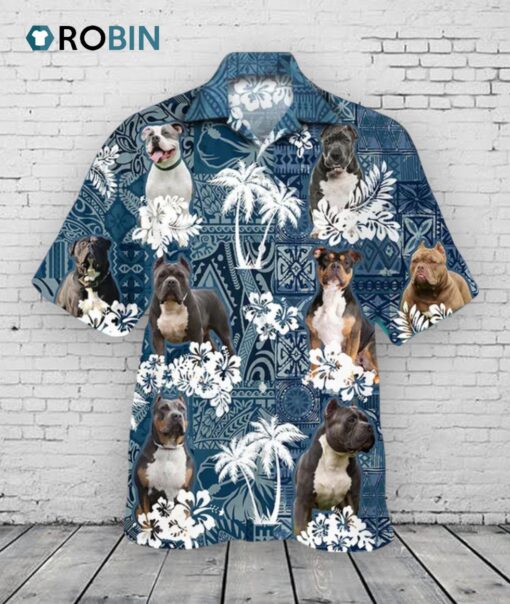 American Bully Dog Hawaiian Shirt For Dog Lovers, Pet Lover Gifts