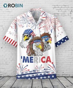 American Eagle On Hawaiian Shirt Short Sleeve Independence Gift For Uncle Dad 4th Of July Gift To Him American Eagle On Hawaiian Shirt Short Sleeve Independence Gift For Uncle Dad 4th Of July Gift To Him