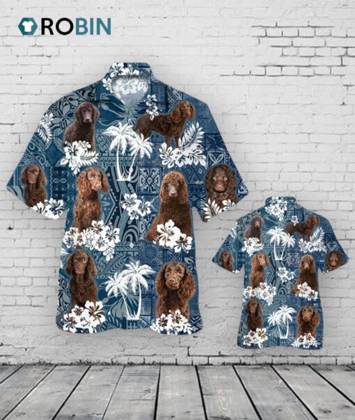 American Water Spaniel Hawaiian Shirt, 3D Dog Hawaiian Shirt, Summber Beach Dog Hawaii Shirts For Men