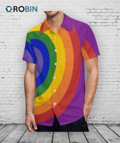 Asymmetrical Rainbow Bullseye Lgbt Pride Tropical Hawaii Beach Shirts Asymmetrical Rainbow Bullseye Lgbt Pride Tropical Hawaii Beach Shirts