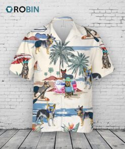 Australian Cattle Dog Summer Beach Hawaiian Shirt, Summer Beach And Dog In Hawaii Aloha Shirt Australian Cattle Dog Summer Beach Hawaiian Shirt, Summer Beach And Dog In Hawaii Aloha Shirt