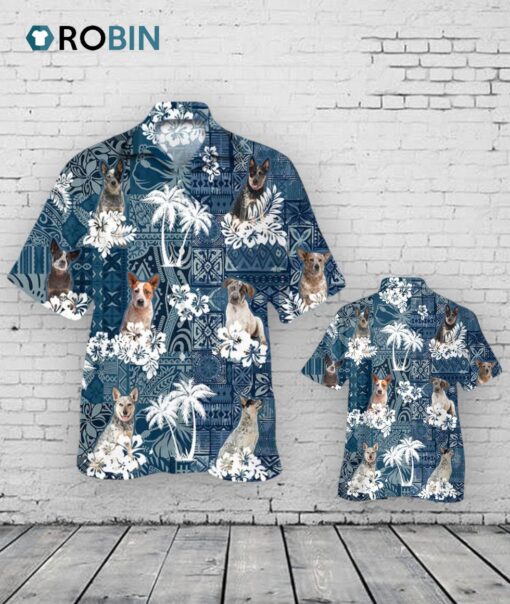 Australian Cattle Hawaiian Shirt, 3D Full Print Dog Hawaii Shirt, Gift To Dog Lovers