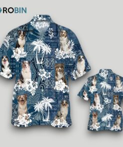 Australian Shepherd Hawaiian Shirt, Aloha Beach Shirt For Dog Lovers, Summer Dog Hawaii Beach Shirts