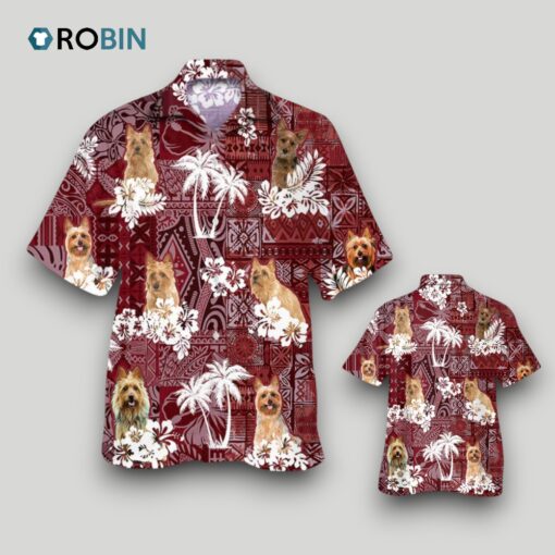 Australian Terrier Hawaiian Shirt, Dog Aloha Beach Shirt, Hawaii Shirt For Summer