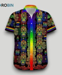 Beach Shirt Hawaii Shirt Lgbt Sugar Skull Love , Gay Pride Hawaiian Shirt Beach Shirt Hawaii Shirt Lgbt Sugar Skull Love , Gay Pride Hawaiian Shirt