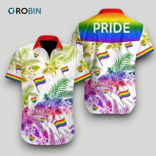 Beach Shirt Hawaiians Lgbt Pride 3D, Aloha Shirt