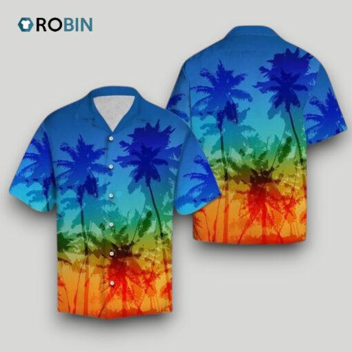 Beach Shirt Lgbt Coconut Palm Hawaii Shirt , Pride Hawaiian Shirt