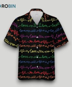 Beach Shirt Lgbt Gay Pride Love Pattern Unisex Hawaii Shirt , Aloha Shirt, Lesbian Hawaiian Shirts