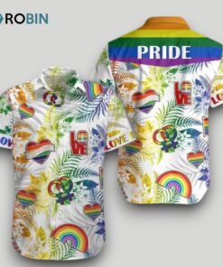 Beach Shirt Lgbt Hawaiian Pattern Men Shirt For Lgbt Community , Aloha Shirt Beach Shirt Lgbt Hawaiian Pattern Men Shirt For Lgbt Community , Aloha Shirt