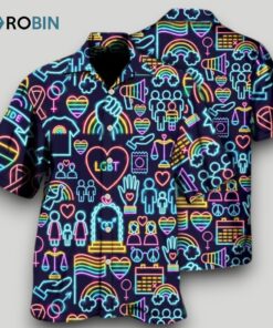 Beach Shirt Lgbt Pride Hawaiian Shirt, Pride Hawaiian Shirt, Gay Hawaiian Shirts