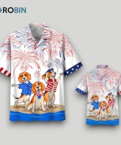 Beagle Hawaiian Shirts   Independence Day Is Coming Aloha Beach Shirt For Men And Woman, Hawaii Dog Shirt