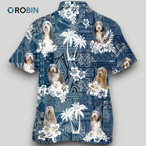 Bearded Collie Hawaiian Shirt, Dog Hawaii Summer Beach Shirts, Christmas Gitf For Dog Lovers