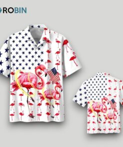 Beautiful Flamingo Hawaiian Shirt Full Printed, Flamingo American Flag Happy 4th Of Jul Hawaii Shirts Beautiful Flamingo Hawaiian Shirt Full Printed, Flamingo American Flag Happy 4th Of Jul Hawaii Shirts